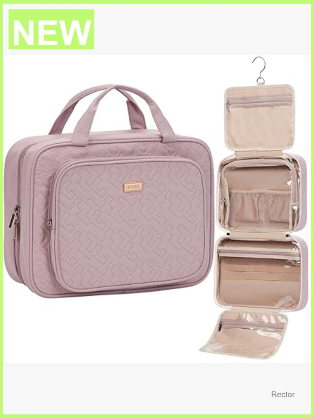 Large Hanging Toiletry Bag for Travel with Hook